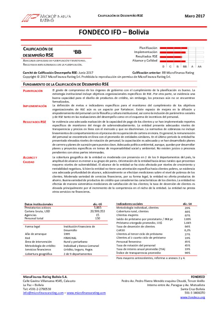 thumbnail of Informe Final calificación RSE FONDECO -Dic2016